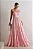 VESTIDO FLÁVIA LONGO DRAPEADO CHIFFON - ROSA - Imagem 1