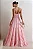 VESTIDO FLÁVIA LONGO DRAPEADO CHIFFON - ROSA - Imagem 2