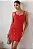 VESTIDO GEISA TUBINHO COM DETALHE METAL - VERMELHO - Imagem 3
