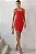 VESTIDO GEISA TUBINHO COM DETALHE METAL - VERMELHO - Imagem 1