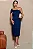 VESTIDO MIDI  DETALHE UM OMBRO SAMARA - AZUL MARINHO - Imagem 6