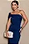 VESTIDO MIDI  DETALHE UM OMBRO SAMARA - AZUL MARINHO - Imagem 4