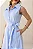 VESTIDO CASSIANA MIDI LISTRADO COM BOTÃO - AZUL - Imagem 2