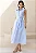 VESTIDO CASSIANA MIDI LISTRADO COM BOTÃO - AZUL - Imagem 4