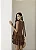 VESTIDO CURTO SAIA BABADO - CAFÉ - Imagem 2