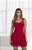 VESTIDO CURTO BARCELONA CHIFFON - VERMELHO - Imagem 4