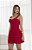 VESTIDO CURTO BARCELONA CHIFFON - VERMELHO - Imagem 3