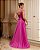 VESTIDO DE FESTA UM OMBRO CREPE VOGUE - FÚCSIA - Imagem 2