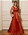 VESTIDO DE FESTA UM OMBRO CREPE VOGUE - TERRACOTA - Imagem 1