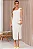 VESTIDO CELINY MIDI COM DETALHE FLOR - OFF WHITE - Imagem 1