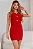VESTIDO GILDA TUBINHO CURTO ABERTURA FRENTE - VERMELHO - Imagem 5