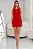 VESTIDO GILDA TUBINHO CURTO ABERTURA FRENTE - VERMELHO - Imagem 6