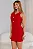 VESTIDO GILDA TUBINHO CURTO ABERTURA FRENTE - VERMELHO - Imagem 3