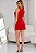 VESTIDO GILDA TUBINHO CURTO ABERTURA FRENTE - VERMELHO - Imagem 7