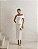 VESTIDO ESPANHA LONGUETE UM OMBRO COM CINTO - OFF WHITE - Imagem 1