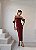 VESTIDO INGLATERRA MIDI DETALHE FLORES - MARSALA - Imagem 1