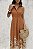 VESTIDO LONGUETE BARRA BORDADA - TERRACOTA - Imagem 5