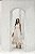 VESTIDO LONGUETE BARRA BORDADA - OFF WHITE - Imagem 1
