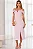 VESTIDO CLARITA MIDI OMBRO A OMBRO COM ALÇAS - ROSA - Imagem 1