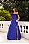 VESTIDO DE FESTA HOLAMBRA FLOWERS ZIBELINE - AZUL ROYAL - Imagem 3