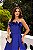 VESTIDO DE FESTA HOLAMBRA FLOWERS ZIBELINE - AZUL ROYAL - Imagem 2