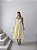 VESTIDO DAMARES ALÇAS FINAS PREGAS BUSTO - AMARELO - Imagem 1