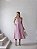 VESTIDO DAMARES ALÇAS FINAS PREGAS BUSTO - ROSA - Imagem 1