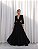 VESTIDO LONGO FLORIANÓPOLIS CHIFFON - PRETO - Imagem 1