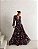 VESTIDO LONGO TRANCOSO ESTAMAPADO FLOWERS - MARINHO - Imagem 1