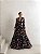 VESTIDO LONGO TRANCOSO ESTAMAPADO FLOWERS - PRETO - Imagem 1
