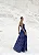 VESTIDO LONGO LAISE SAIA RECORTES - AZUL - Imagem 4