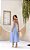 VESTIDO MIDI ANDREÁ 100% LINHO - AZUL - Imagem 2