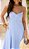 VESTIDO MIDI ANDREÁ 100% LINHO - AZUL - Imagem 3