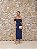 VESTIDO BELA LONGUETE TUBINHO ALFAITARIA - AZUL MARINHO - Imagem 1