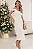 VESTIDO MIDI AURORA ALÇA BABADO - OFF WHITE - Imagem 1