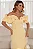 VESTIDO DRIELY MIDI DECOTE V COM BABADOS - AMARELO - Imagem 3