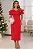 VESTIDO DRIELY MIDI DECOTE V COM BABADOS - VERMELHO - Imagem 7