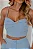 CONJUNTO EMILY CROPPED COM CALÇA - AZUL CLARO - Imagem 2