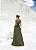 VESTIDO LONGO CREPE PLISSADO MALDIVAS - VERDE MUSGO - Imagem 4