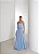 VESTIDO LONGO CREPE PLISSADO MALDIVAS - AZUL SERENITY - Imagem 1