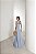 VESTIDO LONGO EM LAISE CURAÇAO COM BABADOS - AZUL CLARO - Imagem 2