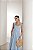 VESTIDO LONGO EM LAISE CURAÇAO COM BABADOS - AZUL CLARO - Imagem 3