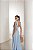 VESTIDO LONGO EM LAISE CURAÇAO COM BABADOS - AZUL CLARO - Imagem 4