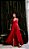 VESTIDO LONGUETE COM BABADOS LILIAN - VERMELHO - Imagem 1