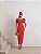 VESTIDO MIDI ALFAIATARIA 4 LAÇOS - VERMELHO - Imagem 1