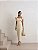 VESTIDO MIDI ALFAIATARIA 4 LAÇOS - MANTEIGA - Imagem 1
