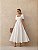VESTIDO MIDI ALFAIATARIA MANGA BUFANTE - OFF WHITE - Imagem 1
