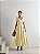 VESTIDO MIDI ALFAIATARIA MANGA BUFANTE - AMARELO - Imagem 1