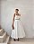 CONJUNTO LAIS ALFAIATARIA CROPPED E SAIA MIDI - OFF WHITE - Imagem 1