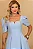 VESTIDO DAFNY DECOTE V COM MANGA - AZUL - Imagem 3